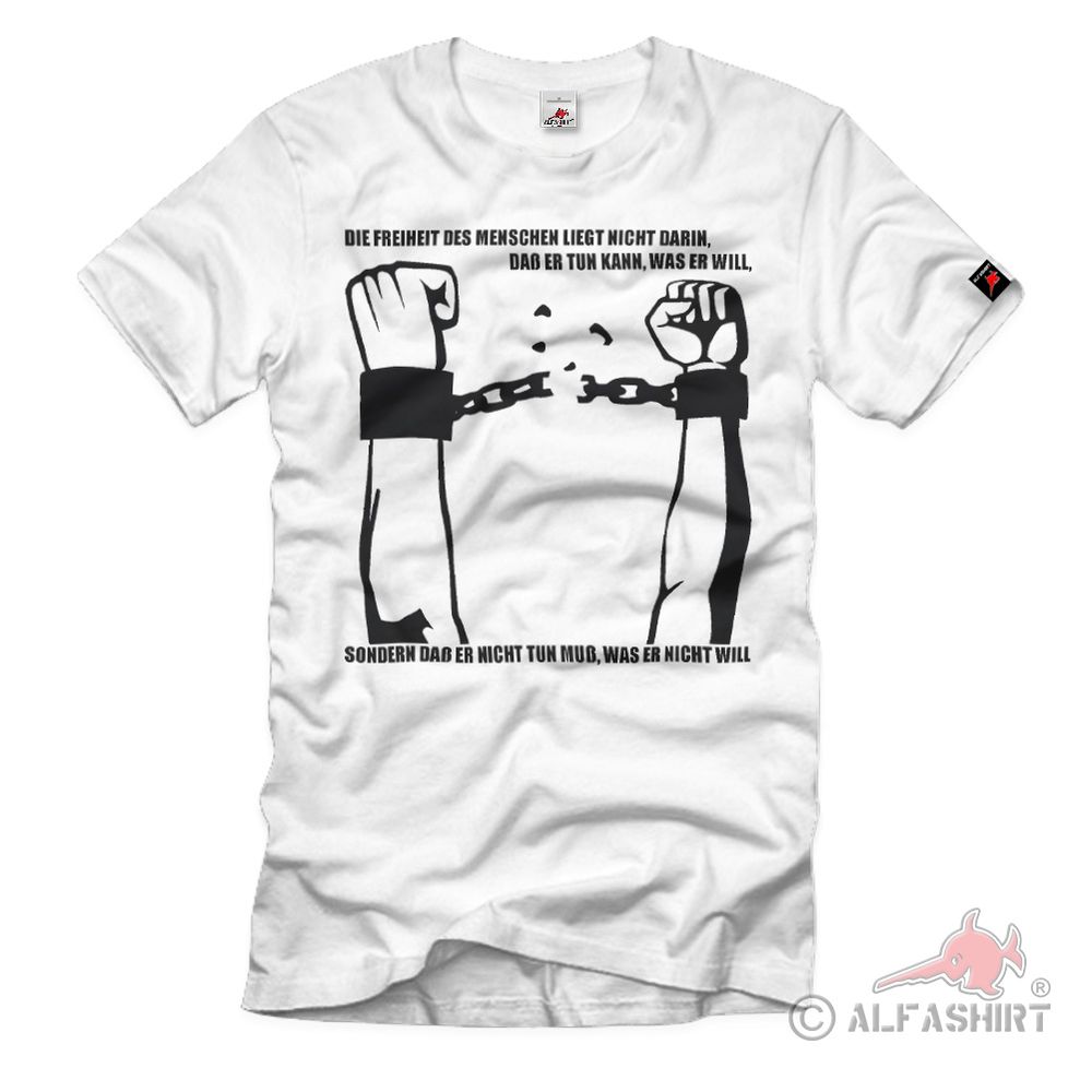 Freiheit Jean-Jacques Rousseau Genfer Schriftsteller Philosoph T-Shirt#35461