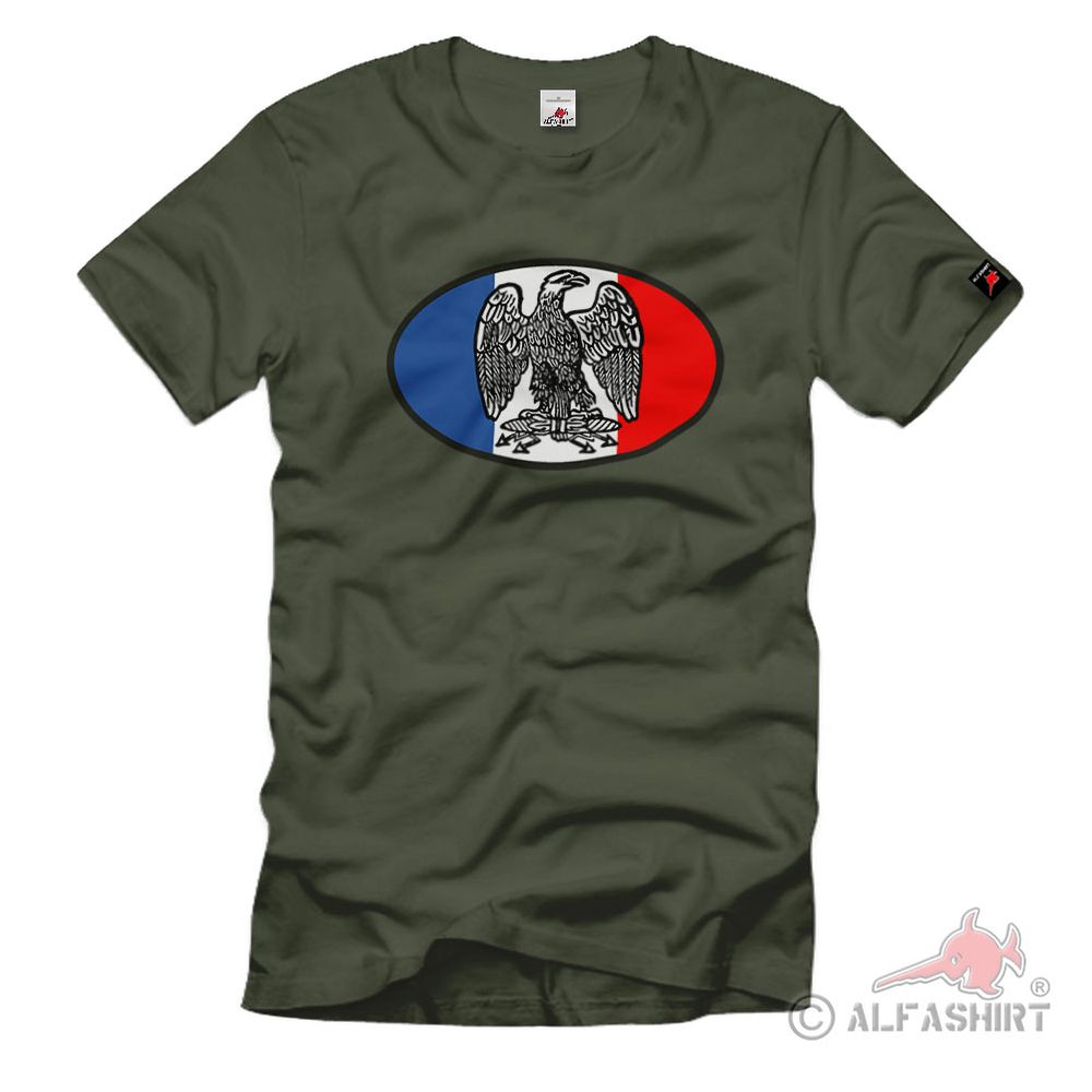 Adler Frankreich Wappen Abzeichen Fahne Flagge Militär T-Shirt# 2652