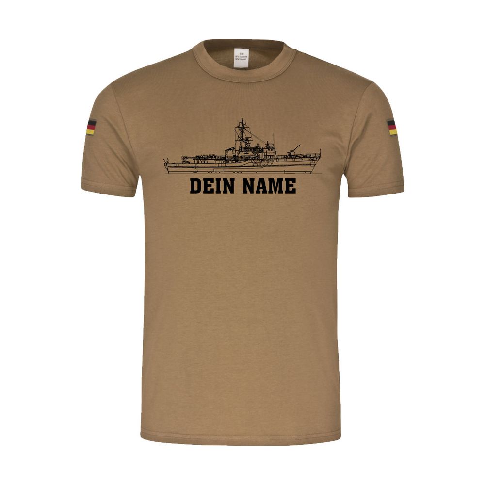 BW Tropical Shirt Minehunter Weilheim M 1059 German Navy Sea Mine #46360