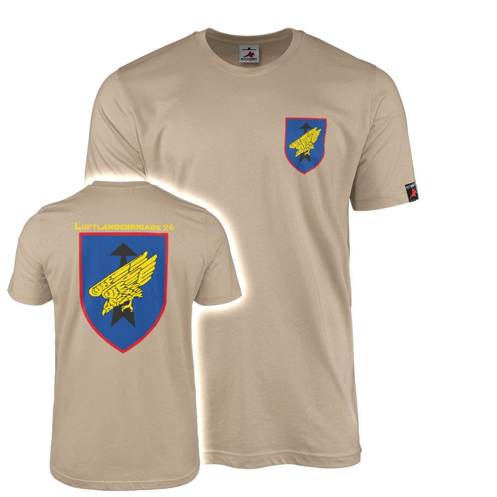 T-Shirt LLBrig Luftlandebrigade 26 Saarland Fallschirmjäger DSK Heer BW #46527