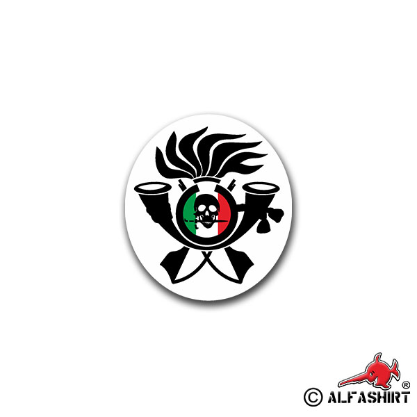 Sticker Bersaglieri 6 Italy Infantry Army 7x6cm #A1454