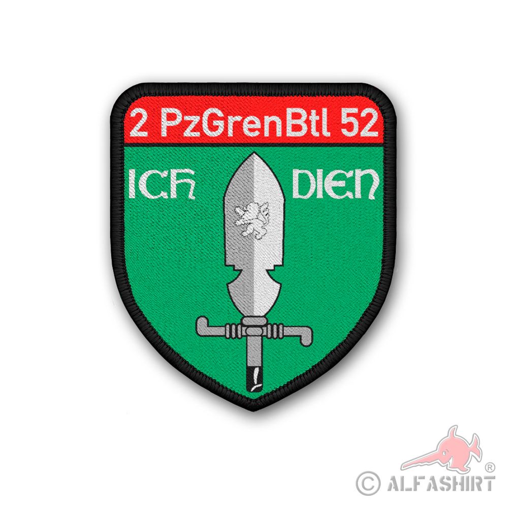 Patch 2 PzGrenBtl 52 Emblem Panzergrenadier Bundeswehr Patch #39047