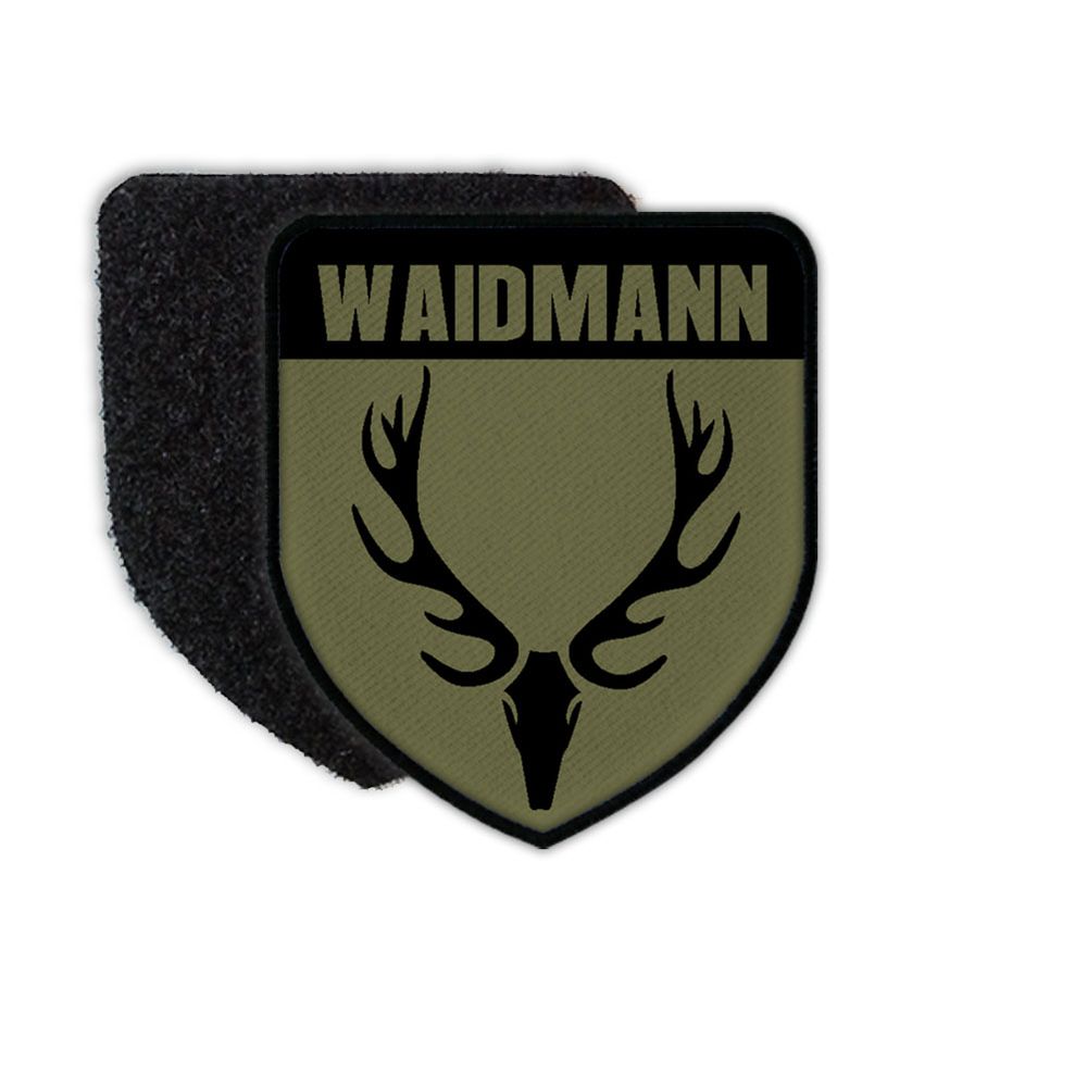 Waidmann Jäger Abzeichen Revier Förster Jagdschutz Hirsch Geweih Patch #32742