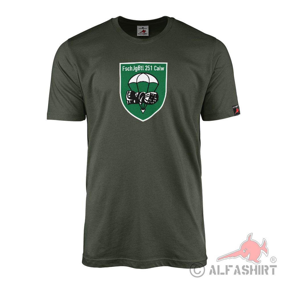 T-Shirt FschJgBtl 251 Calw Paratrooper Battalion BaWü LLBrig 25 #44367