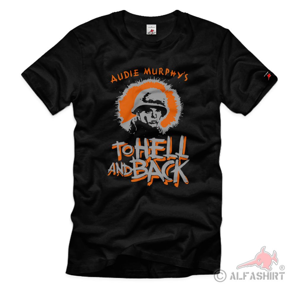 Audie Murphy - TO HELL AND BACK Soldier USA Hero Medal Star T-Shirt #40531