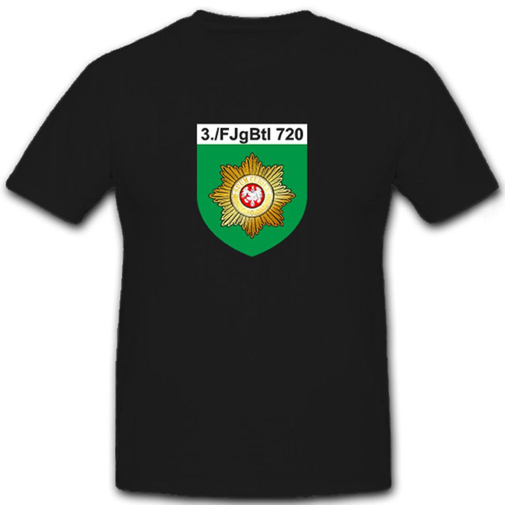 3tes FjgBtl 720 Bundeswehr Wappen Abzeichen Militär Deutschland - T Shirt #6704