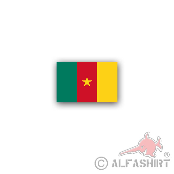 Sticker Cameroon Republic of Cameroon Republic of Africa 11x7cm A2983