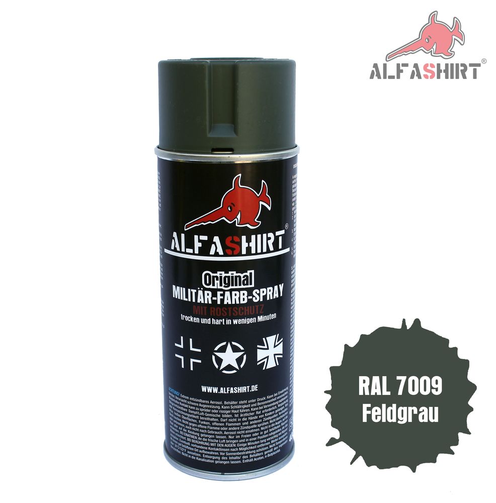 Farbyspray Ral 7009 Feldgrau Grüngrau Militärfahrzeuge Militär Fahrzeug #14010