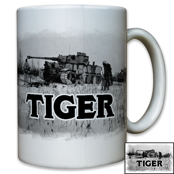 Tiger Panzer Wh Winter Schnee Deutschland Wk Panzerkampfwagen - Tasse #9531