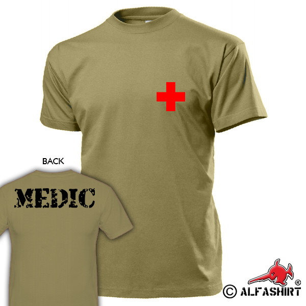 Medic 2 Sani Paramedic Red Cross First Aid First Aid Intervention - T Shirt # 17246