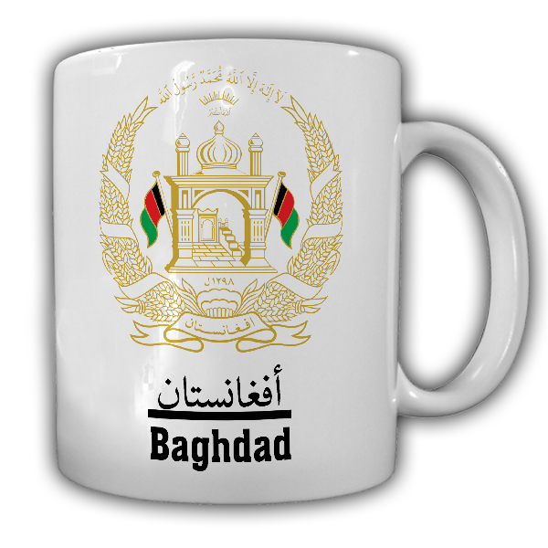 Tasse Baghdad Kaffebecher Wappen ISAF Islam Stolz Arabien #22342