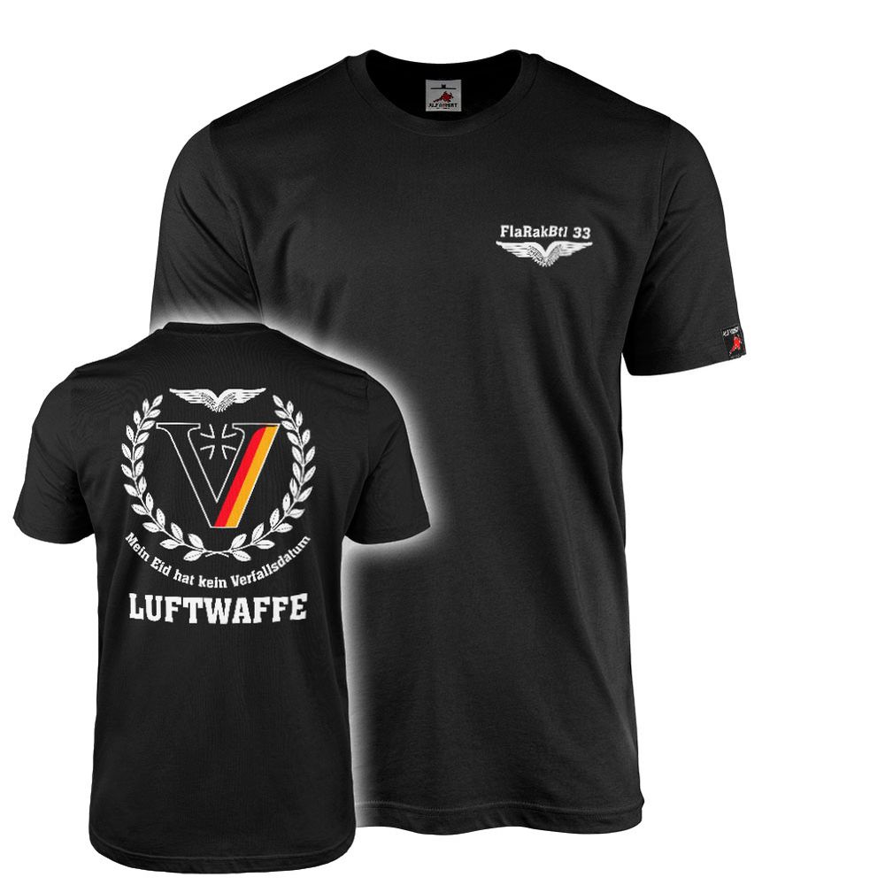 T-Shirt Luftwaffe Schwinge LW Bundeswehr Veteran Oath FlaRakBtl 33 #46415