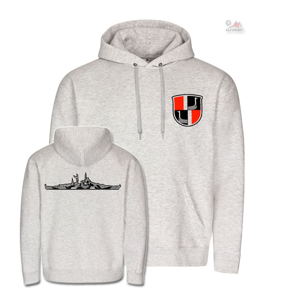 Hoodie Battleship Tirpitz Fan Kriegsmarine Weapons Schilff Atlantic # 18144