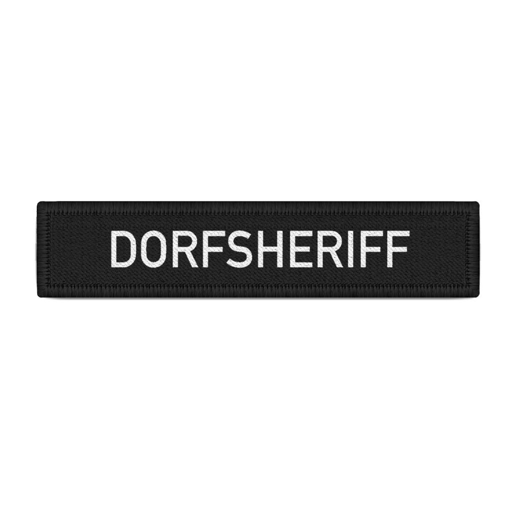 Patch Name Badge Village Sheriff Village Police Cop Bull Fun Humor Badge # 30315