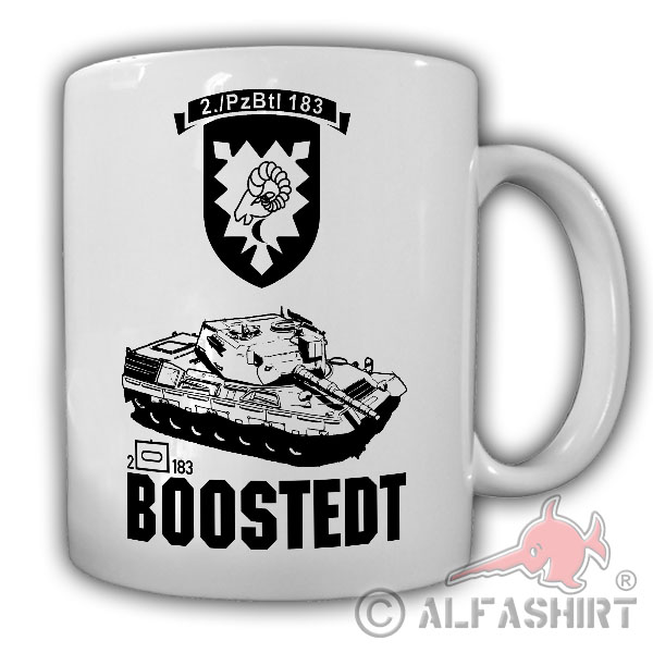 2 PzBtl 183 Boostedt BW Panzerbataillon Kompanie Leopar 1A4 Panzer Tasse #18203