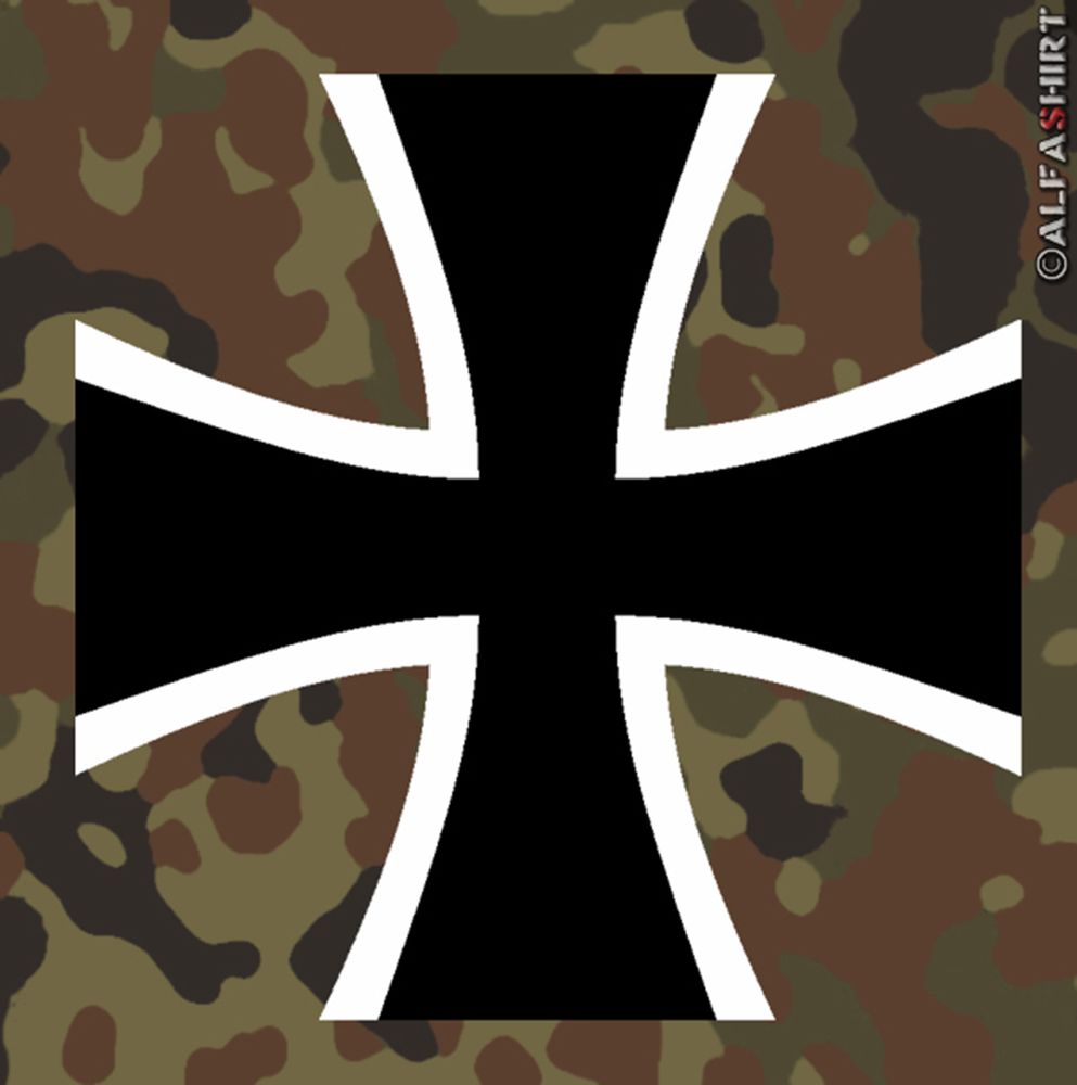 Aufkleber/Sticker Military Cross Kreuz Balkenkreuz Militär Typ 5 10x10cm #A142