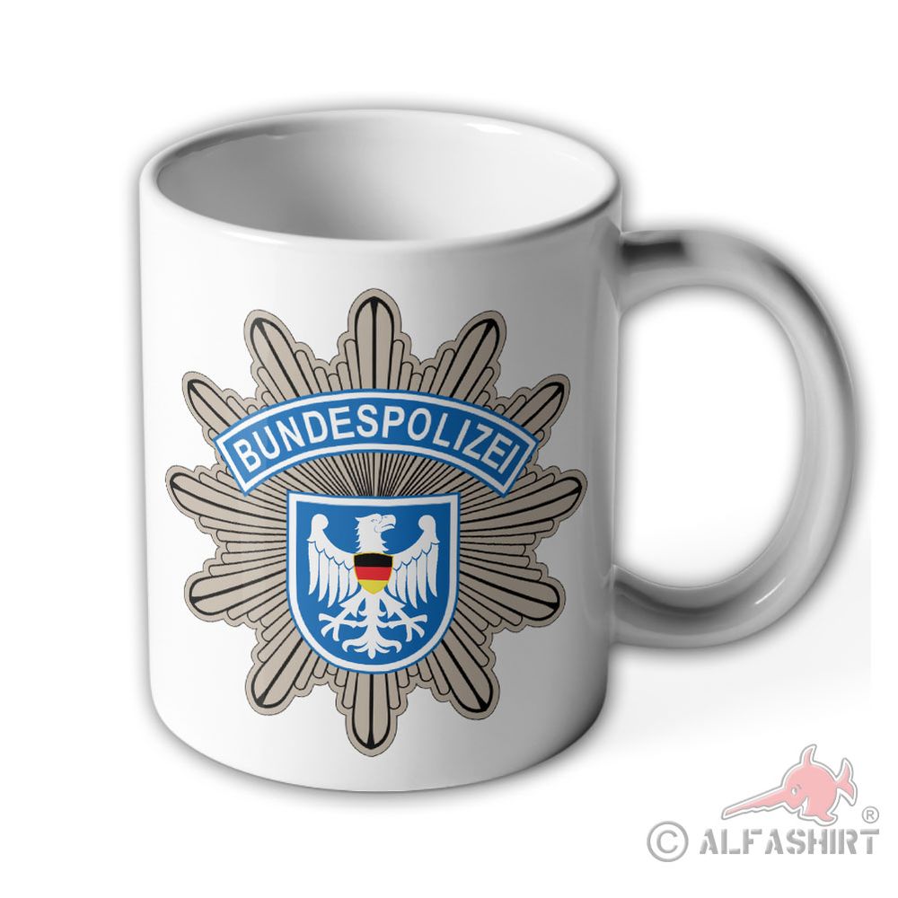 Bundespolizei Wappen BPOL Abzeichen Sonderpolizei Bundes Adler - Tasse #9790 