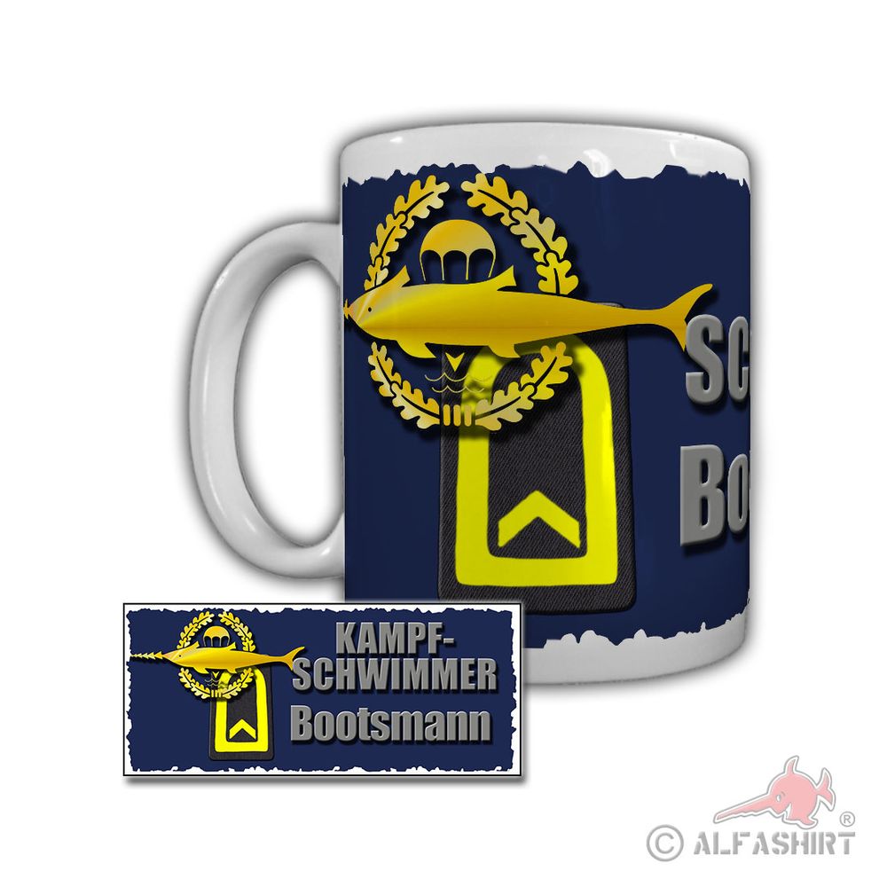 Tasse Kampfschwimmer Bootsmann Minensuchgeschwader Bundeswehr #29256