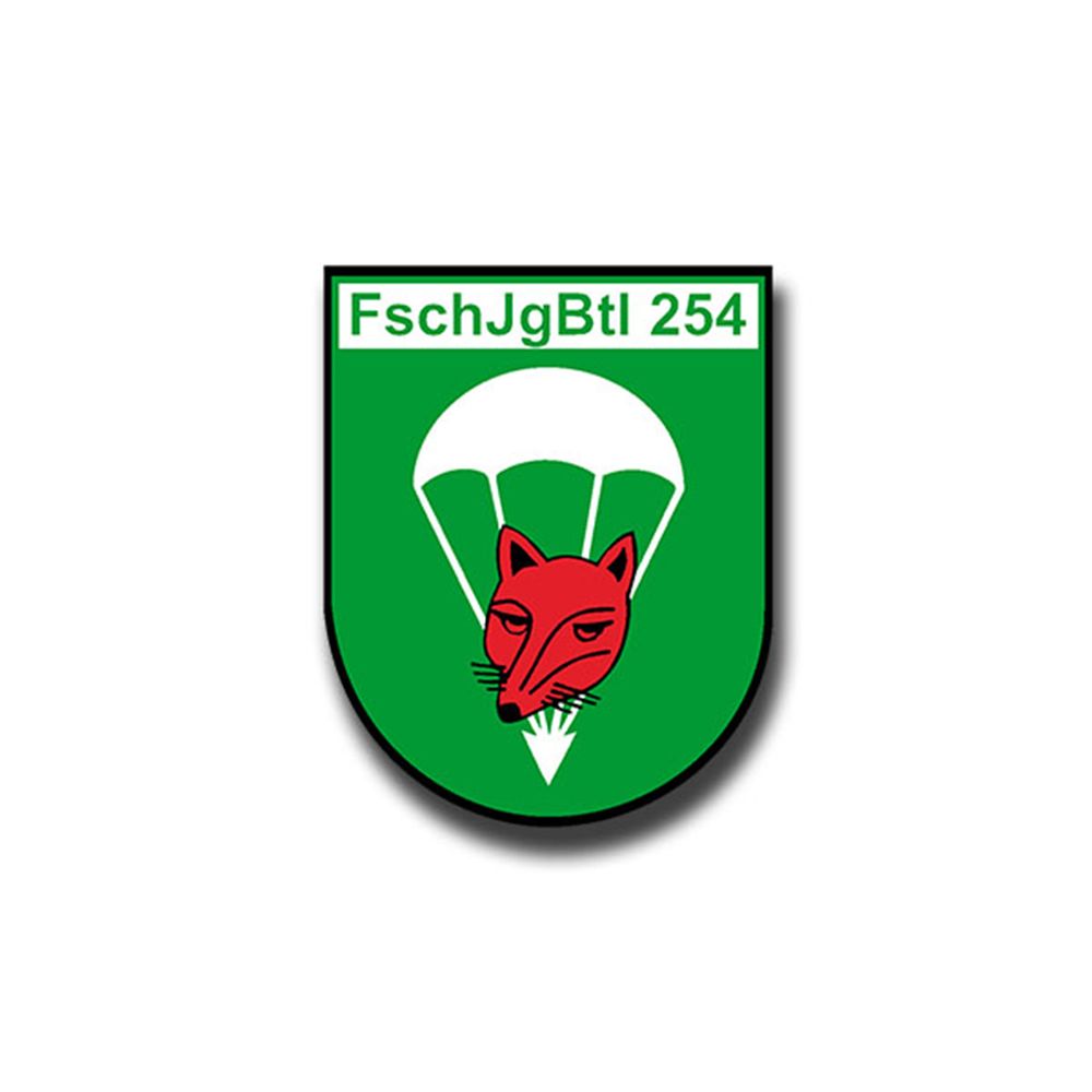 Aufkleber/Sticker FschJgBtl 254 Wappen Fallschirmjäger BW Kaserne 7x5cm A1032