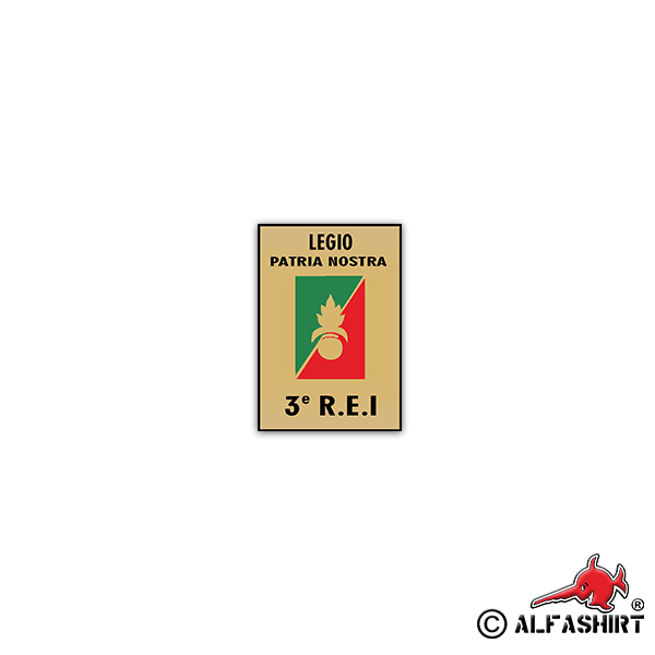 Aufkleber/Sticker REI France Frankreich Régiment étranger infanterie 5x7cm A2375