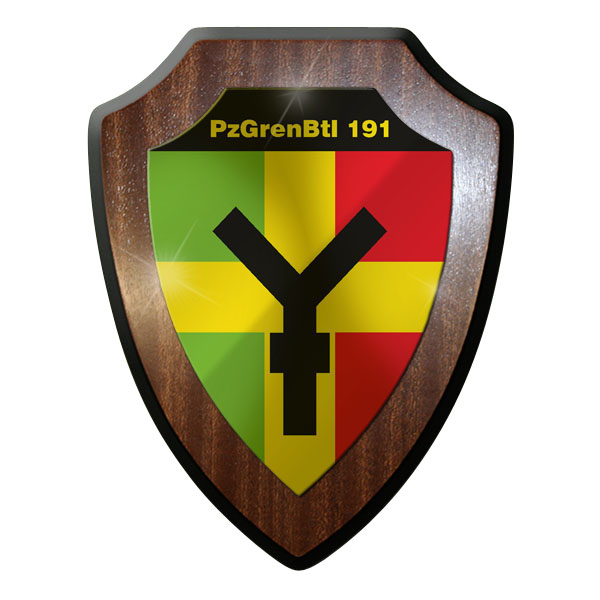 Wappenschild - Panzergrenadierbataillon PzGrenBtl 191 Leopard Kampfpanzer #9322