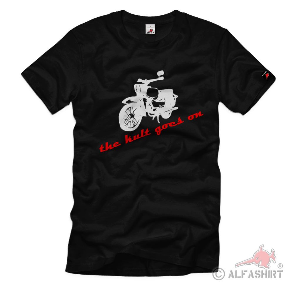 the kult goes on Moped DDR Osten Vintage 50ccm T-Shirt   #142