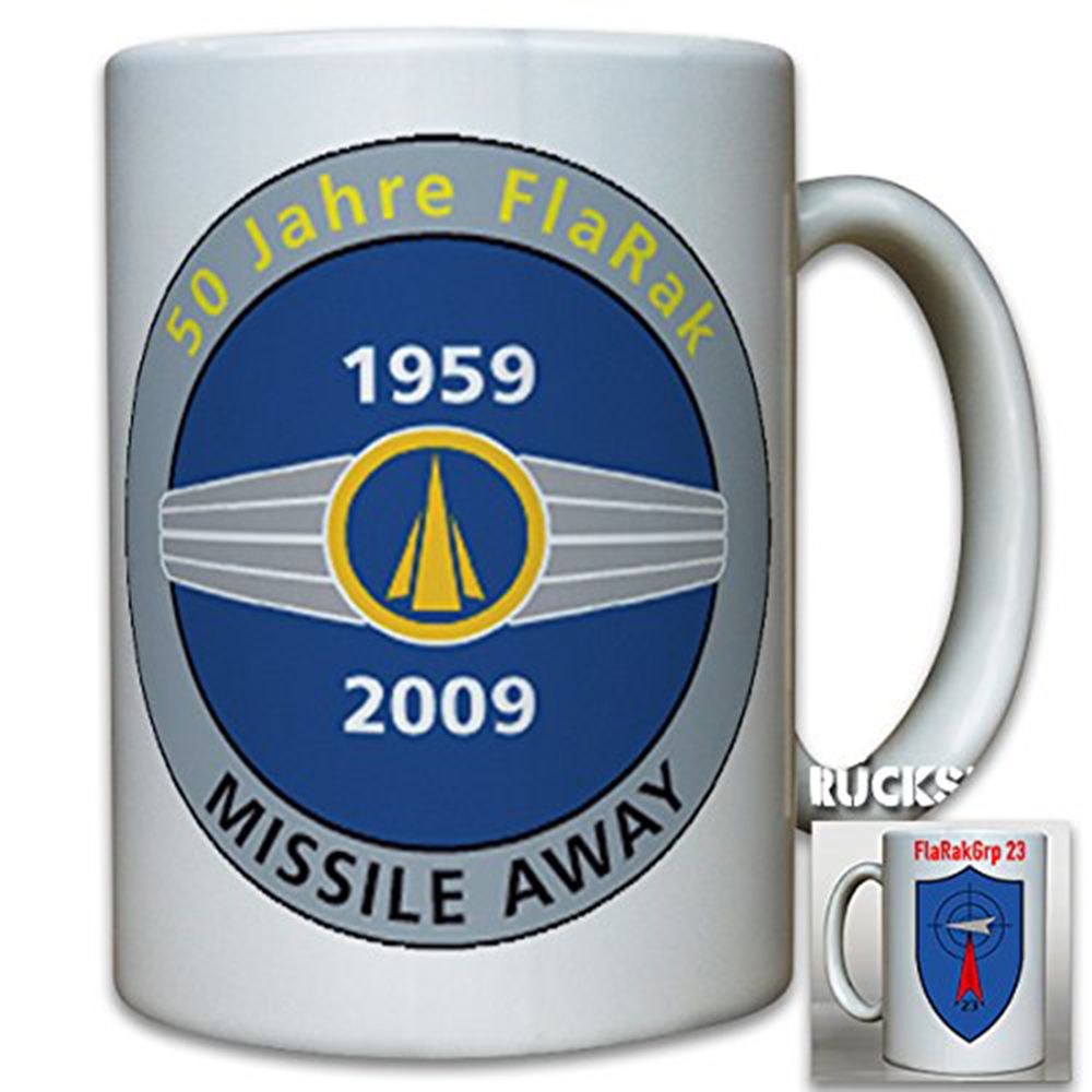 50 Jahre FlaRakGrp 23 Bundeswehr Deutschland Militär Luftwaffe - Tasse #12519 