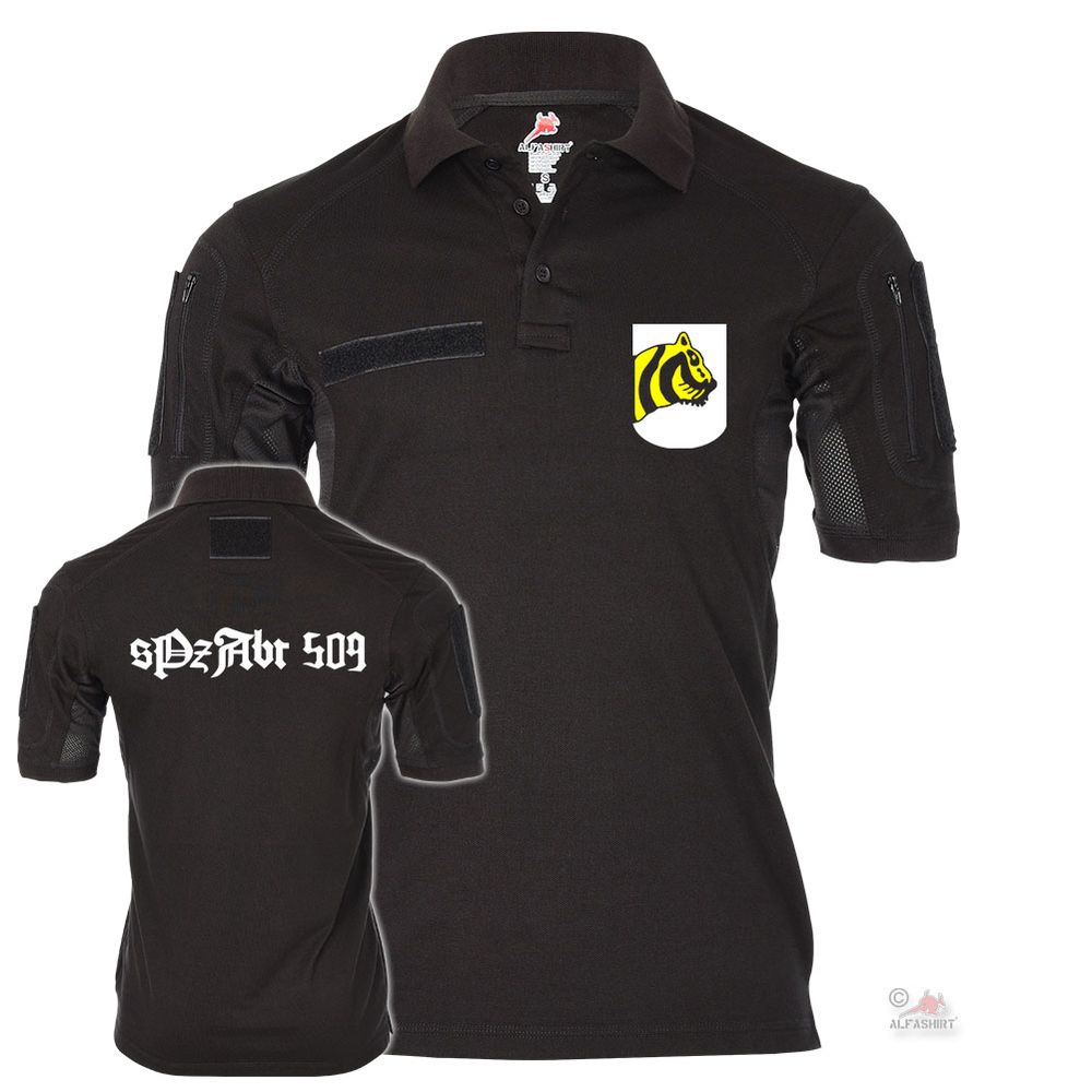 Tactical polo shirt Alfa sPzAbt 509 Heavy tank division BW Germany # 19691