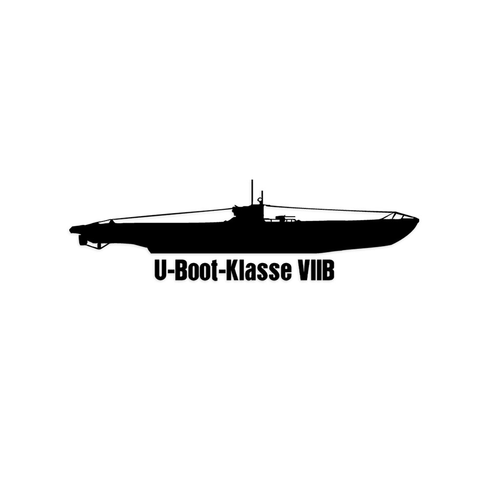 Wandtattoo U-Boot Klasse VIIB Reichweite Hecktorpedoraum #A6208