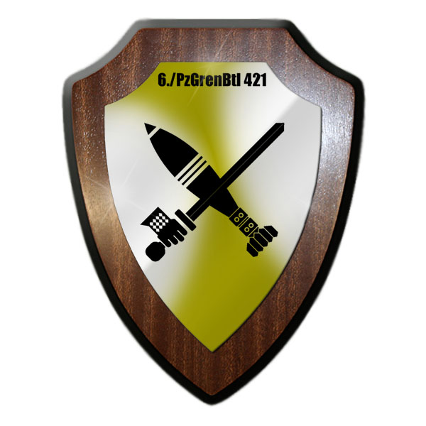 Wappenschild 6 PzGrenBtl 421 Panzergrenadierbataillon Lompanie Mörser #21635
