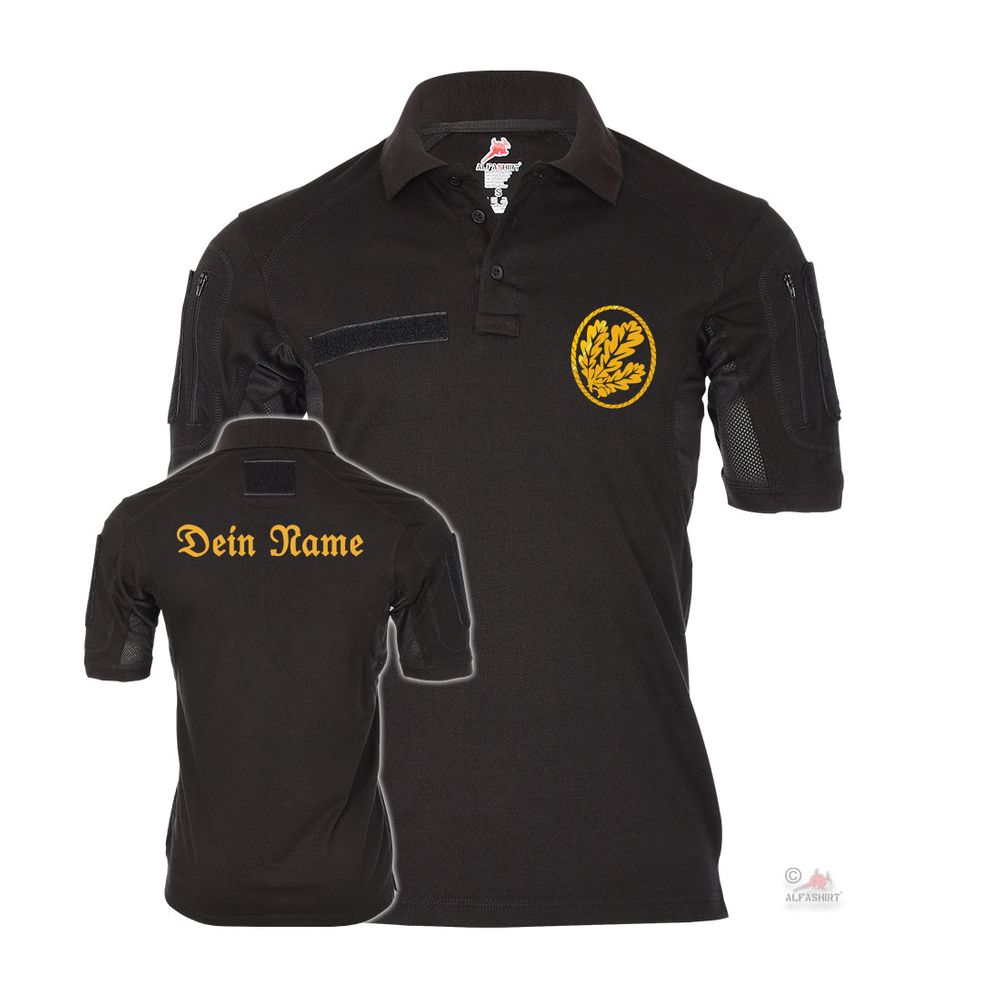 Tactical polo shirt personalized Eichenlaub Jägertruppe Bundeswehr #42103