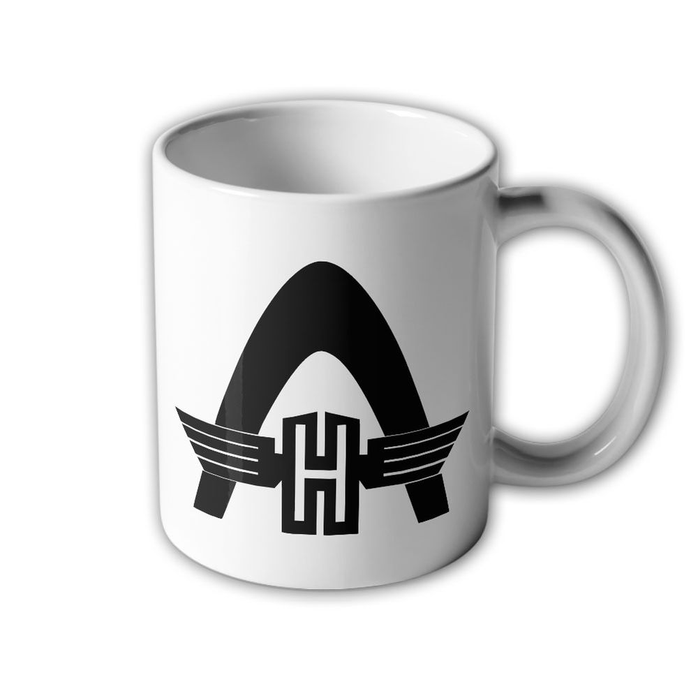 Mug Hanomag logo coat of arms badge Hannoversche Maschinenbau AG LKW # 33194