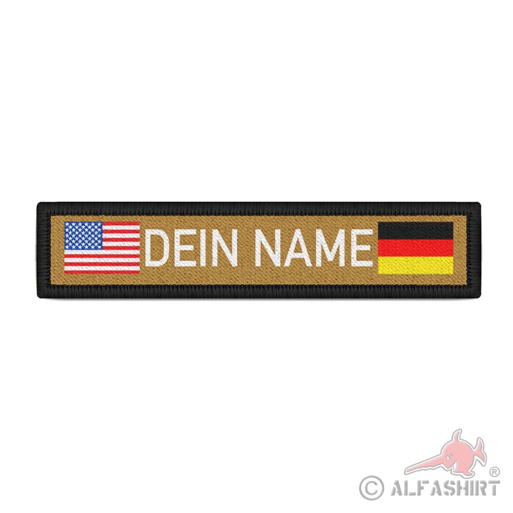 Deutschland USA Namenschild Patch mit Namen  Navy Name Patch #44060