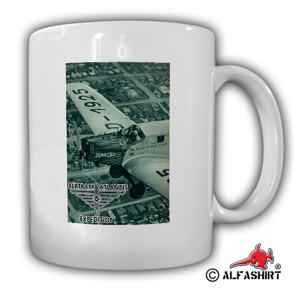 Hans Bertram Atlantis Expedition Ju W33 D-1925 Airplane Coffee Mug # 15376