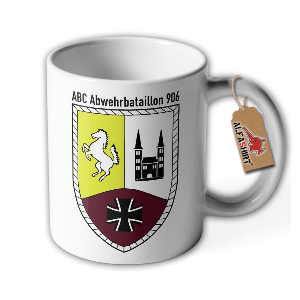 Cup ABC Defense Battalion 906 Bundeswehr Coat of Arms ABC Defense Unit Cup Soldier Gift Military Cup Comradeship #46967