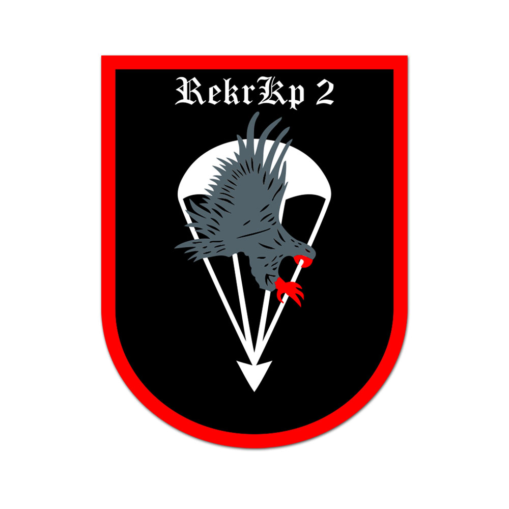 RekrKp 2 Rekrutenkompanie FschJgRgt 26 Fallschirmjäger Rekruten 7x5cm #A6312