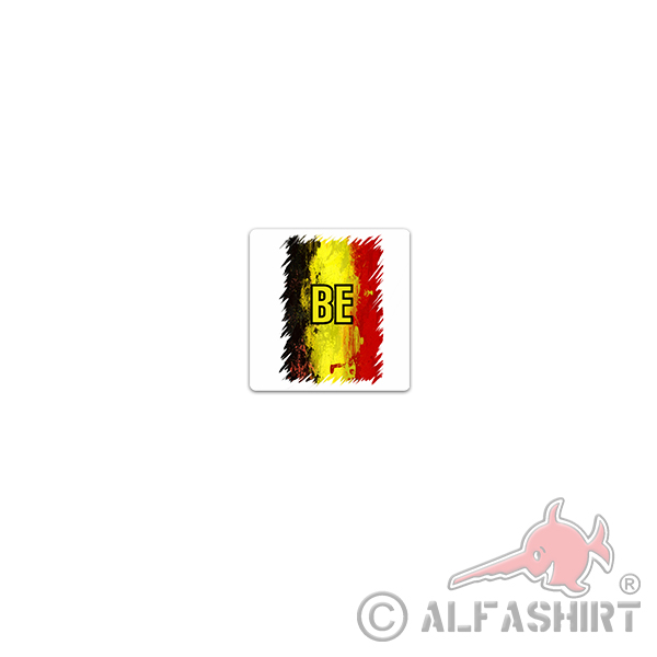 Belgien Aufkleber Sticker Staat Royaume de Belgique BE Königreich 7x7cm#A3641