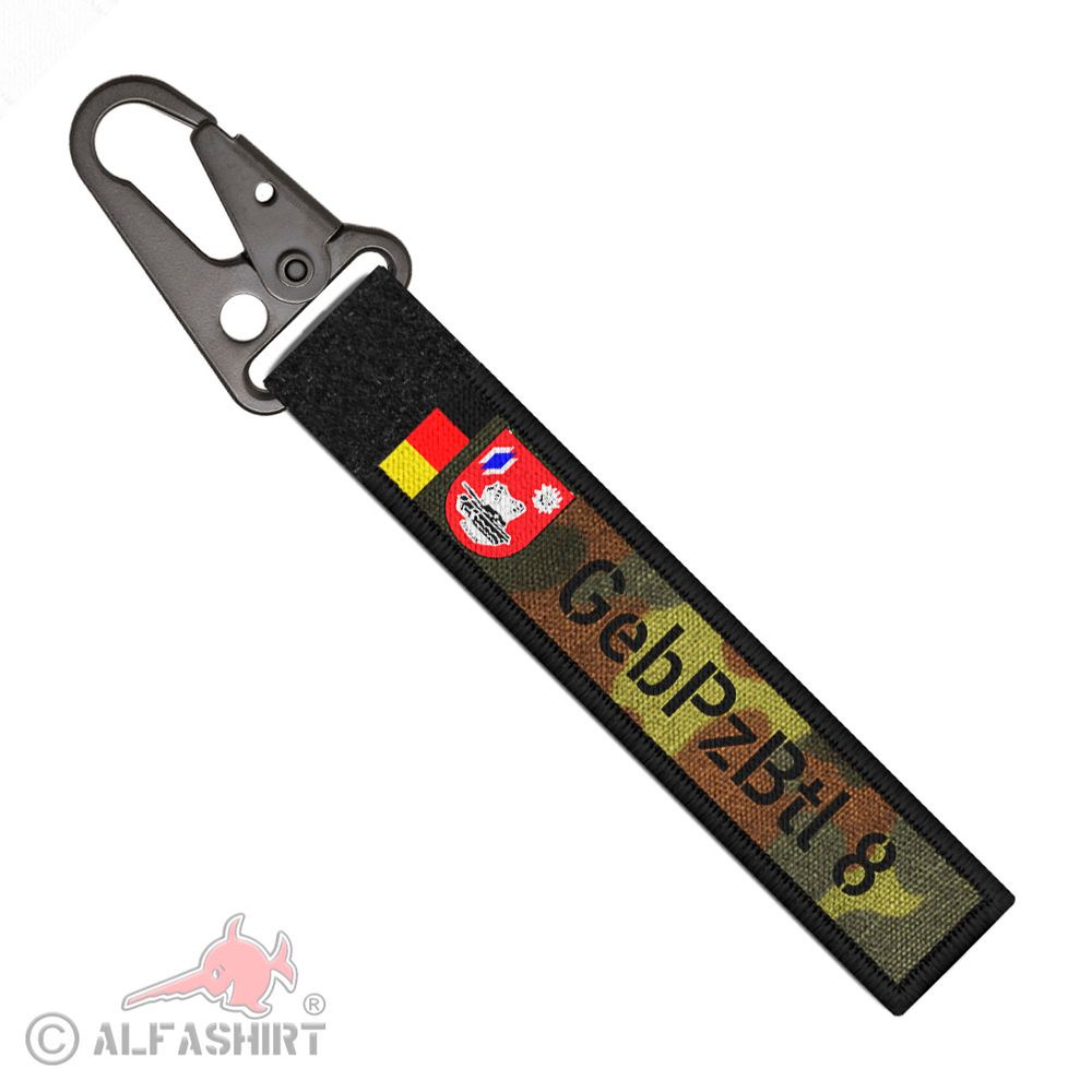 Tactical key chain GebPzBtl 8 Mountain Tank Battalion Pfreimd # 38012