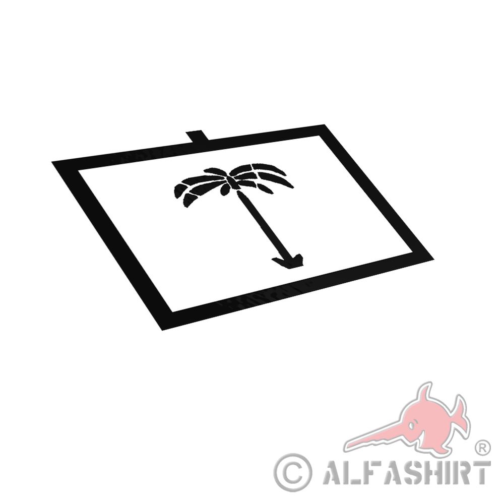 Africa Palm Tactical Sign Sticker Car Vehicle Palm Tree 18x14cm # A4920