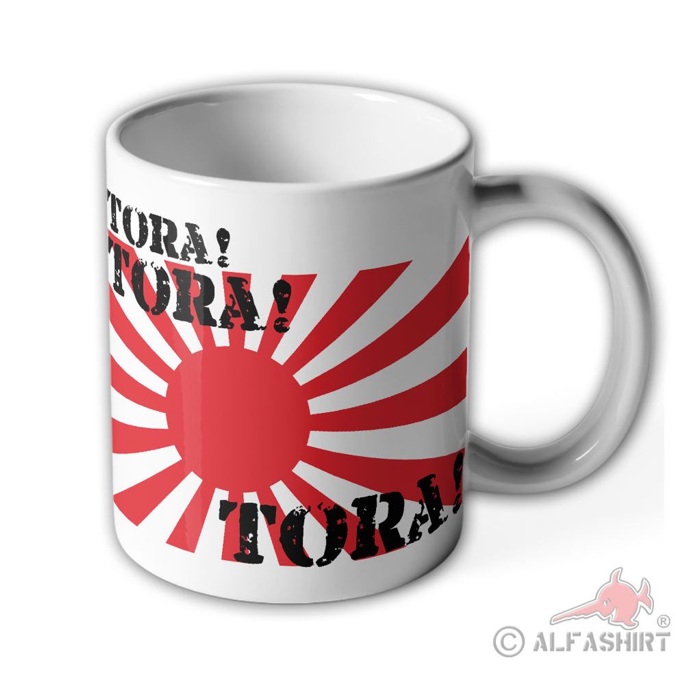 Tasse Japan Tora Tora Tora Flagge Sonne Marinestützpunkt Pearl #42485