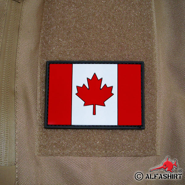 Canada Canada Flag Badge Airsoft CAF Maple 3D Rubber Patch 5x8cm # 17048