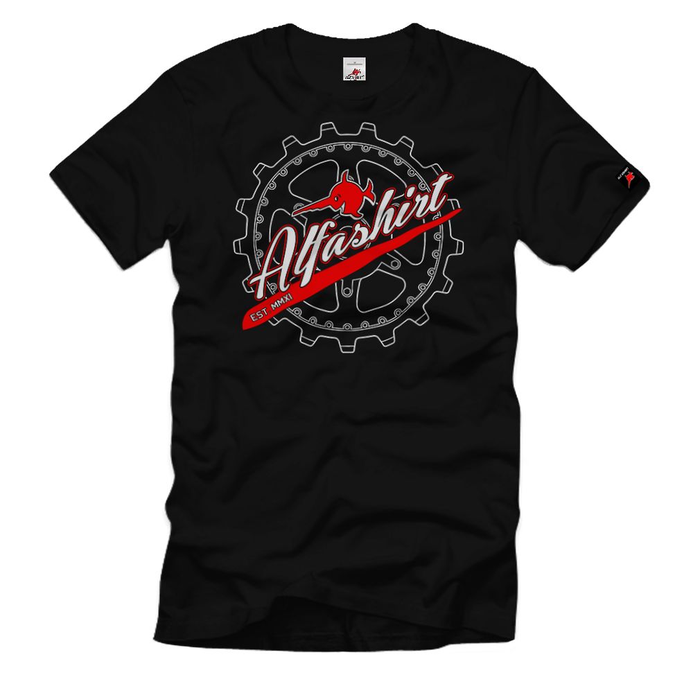 Alfashirt Collection Est 2011 sprocket drive sprocket Leopard T Shirt # 33143