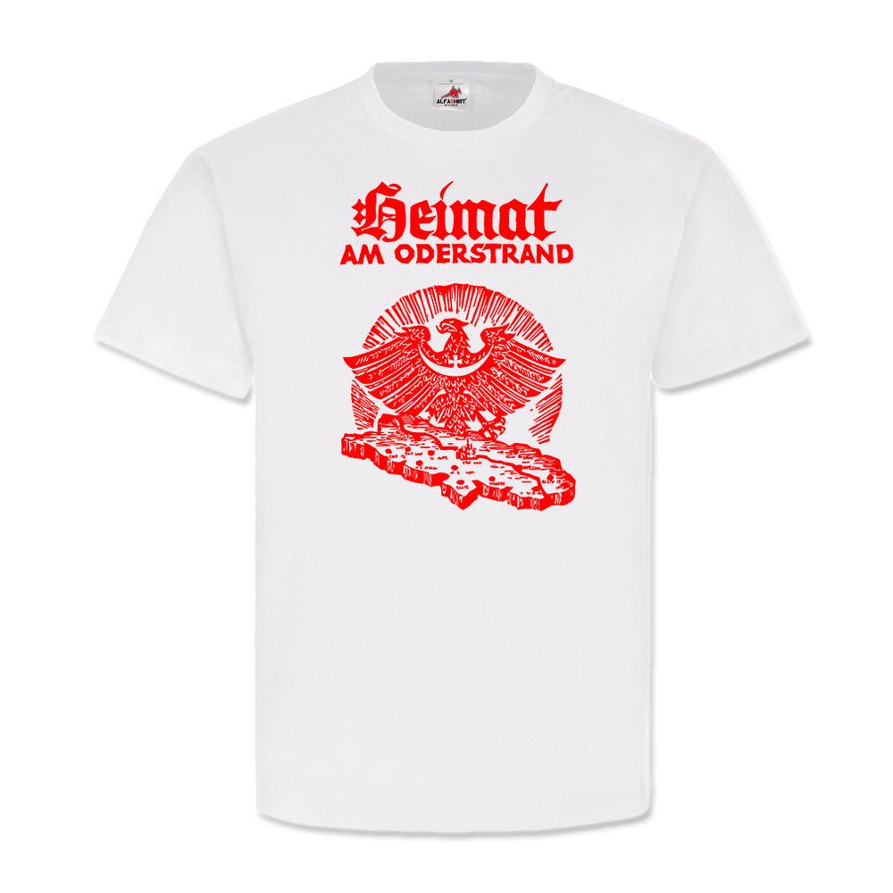 Heimat am Oderstrand Schlesien Breslau Schlesier Ober T Shirt #20102
