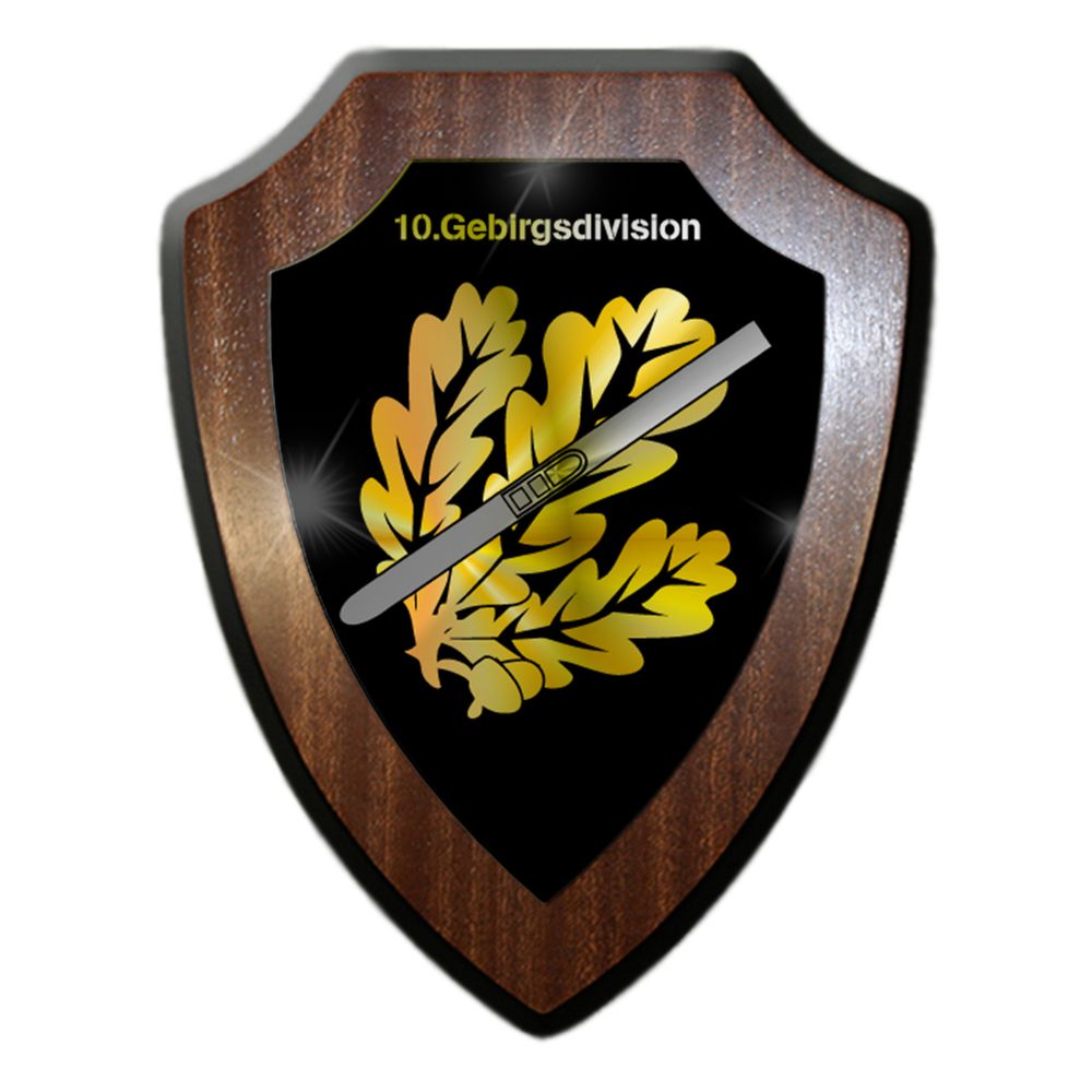 Heraldic shield 10 Mountain Division Hunter Ski Divison Kräutler Mountain Trout # 31654