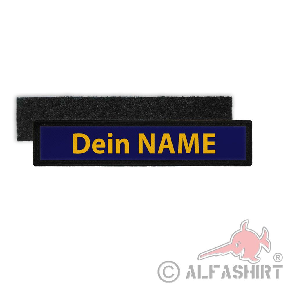 Namensschild Patch navy blau personalisierbar Namenspatch Sanitäter #26723
