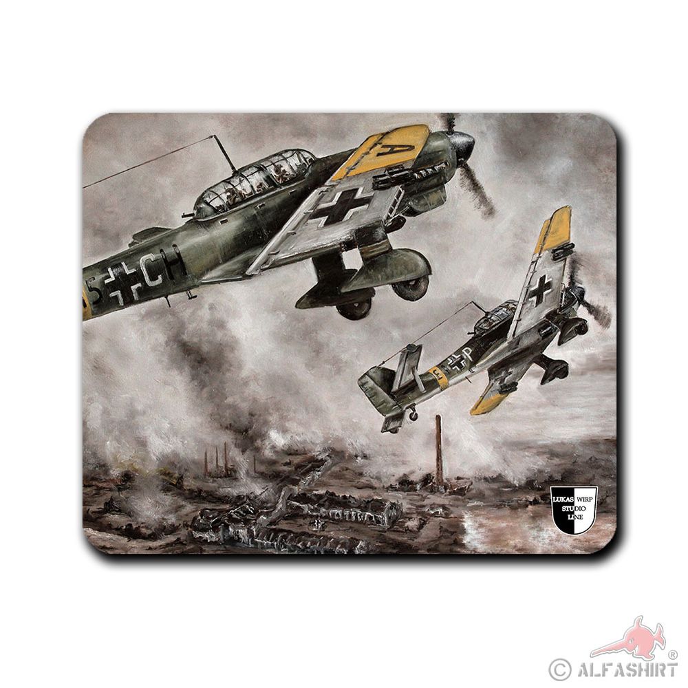 Lukas Wirp Mauspad Stuka Ju 87 Schlacht von Stalingrad Kampfflugzeug #42721