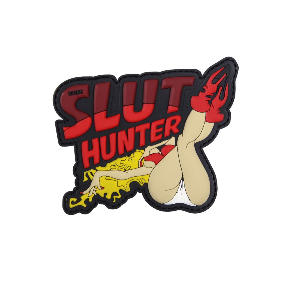 3D  Slut Hunter Patch Stripper Tänzerin Schlampe Disco Patch 8 x10cm#26749