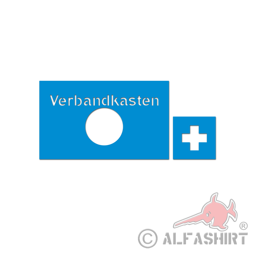 Verbandkasten WH Original Beschriftung aussen WK2 Ausrüstung 25x12 #A5825