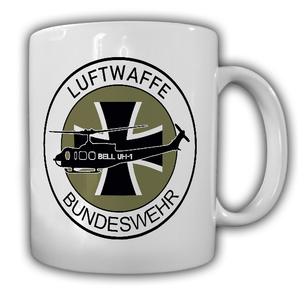 Luftwaffe Bundeswehr UH1 Heer Abzeichen Heli Fritzlar - Tasse #18172