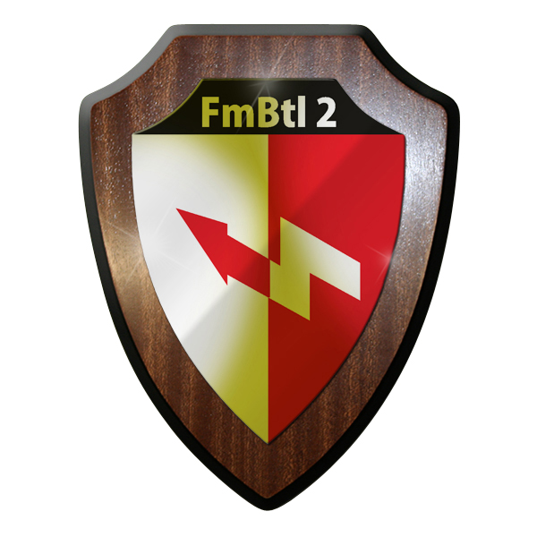 Wappenschild / Wandschild / - Fernmeldebataillon 2 Fmbtl Bundeswehr Bw #9303